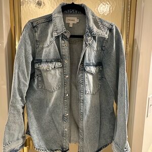 Frame Denim Light Blue Button Down Shirt